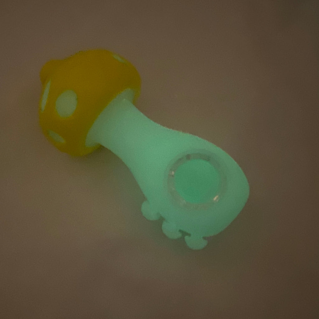 Yellow Mushroom Glow In The Dark Spoon